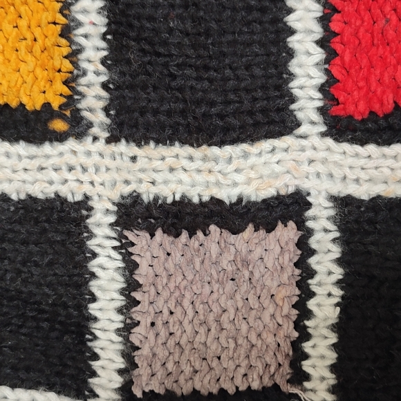 Diane Von Furstenberg Checkered Wool Jumper Sweater - Picture 5 of 8